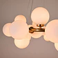 Candeeiro de tecto ANAMAR 25xG9 Alt.Reg.xD.68cm dourado/branco - Thumbnail 3