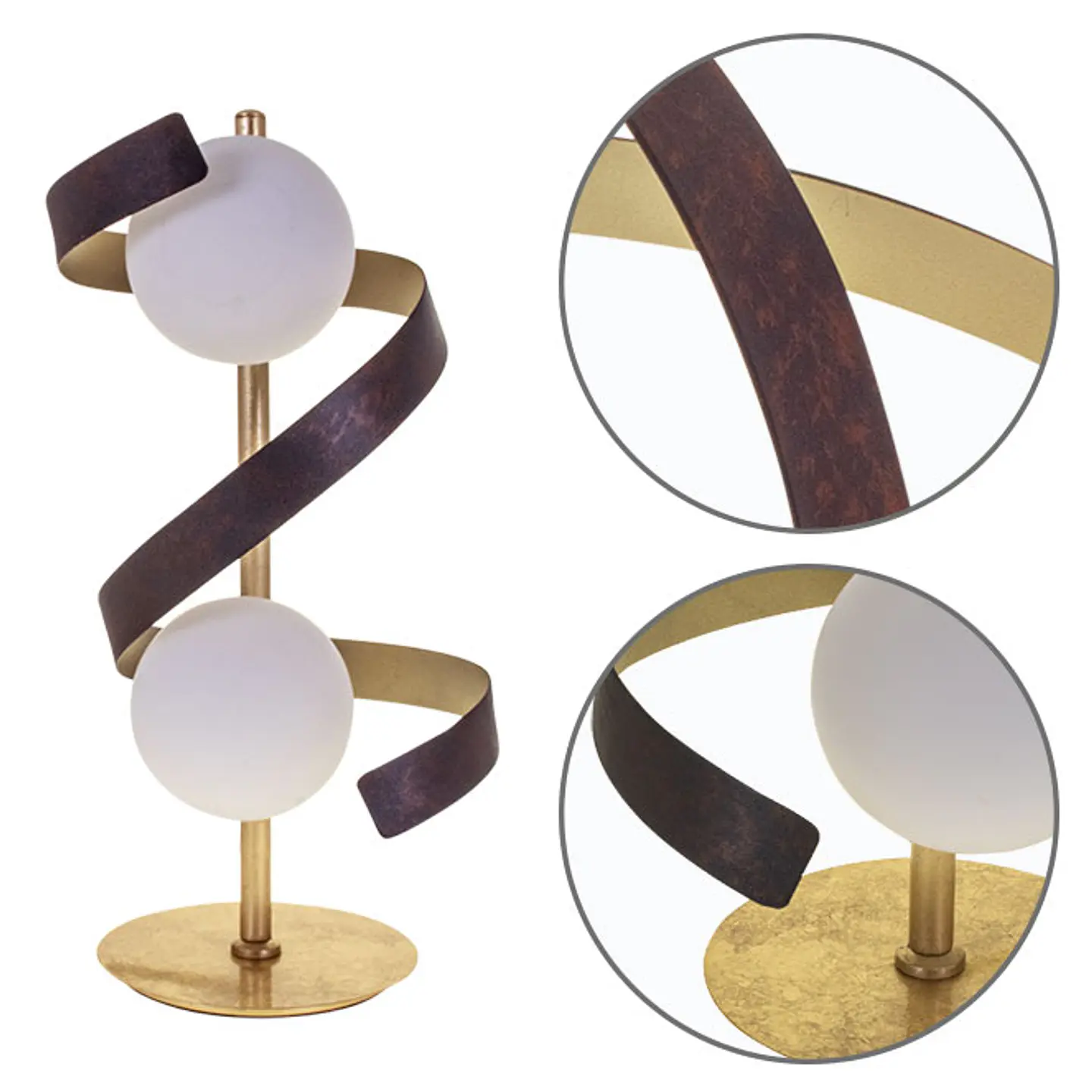 Candeeiro de mesa INARA 2xG9 Alt.42xD.22cm dourado 1