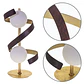 Candeeiro de mesa INARA 2xG9 Alt.42xD.22cm dourado - Thumbnail 1