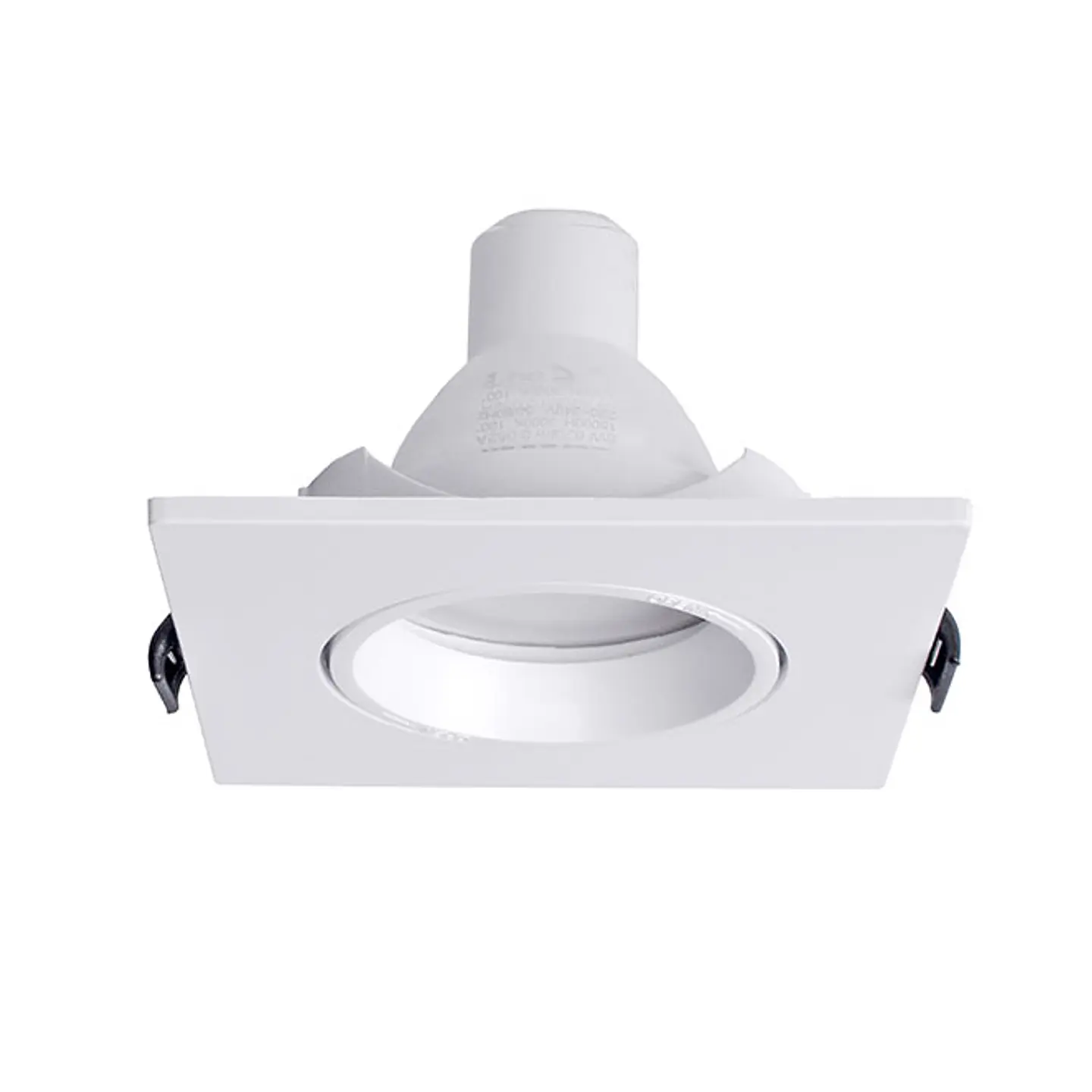 Aro de encastrar INTECA PC quadrado C.9xL.9xAlt.2,5cm policarbonato (PC) branco 2