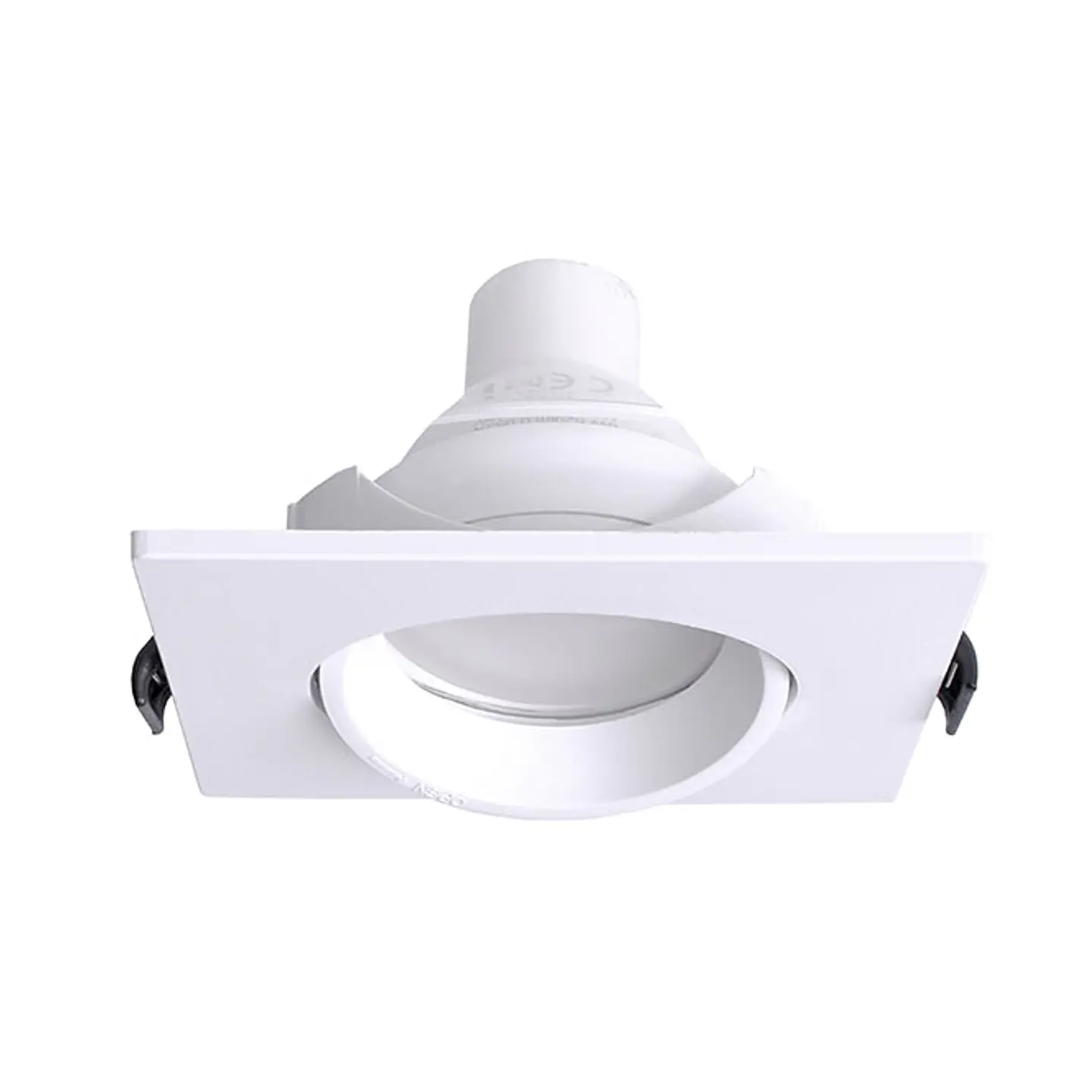 Aro de encastrar INTECA PC quadrado C.9xL.9xAlt.2,5cm policarbonato (PC) branco 3