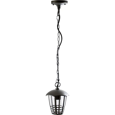 Suspensão TERVA IP44 1xE27 Alt.Reg.xD.17cm antracite
