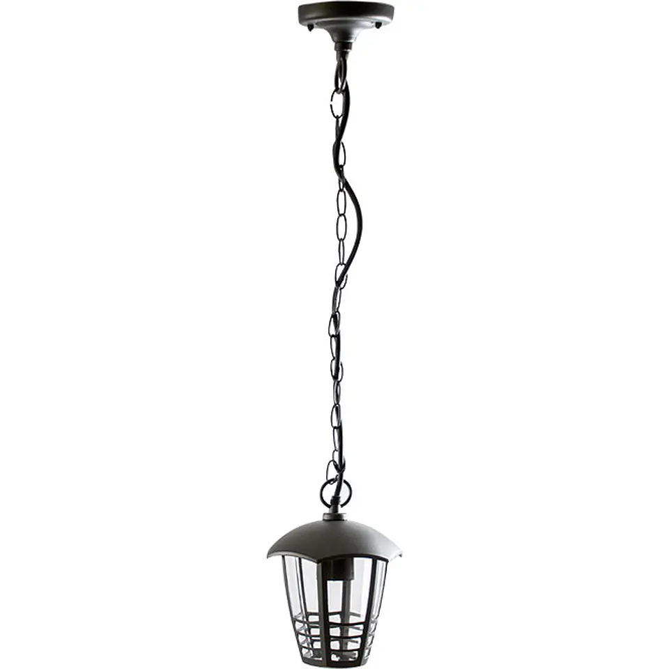Suspensão TERVA IP44 1xE27 Alt.Reg.xD.17cm antracite 1