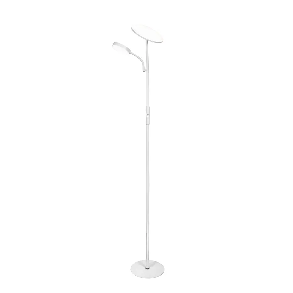Candeeiro de pé LAGOS com braço de leitura 15+10W LED 4000K 1140+750lm Alt.174xD.24cm 2