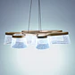 Suspensão LED CAMILLE CCT 50W 2000lm 2700K/4000K/6000K D.78cm Dourado - Thumbnail 3