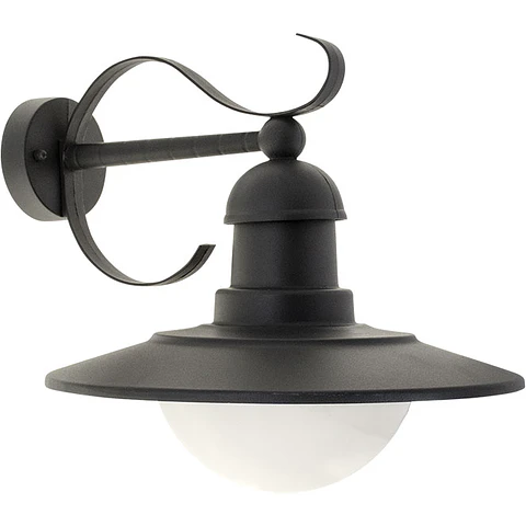 Aplique TORVA IP44 1xE27 C.30xL.37xAlt.30cm antracite