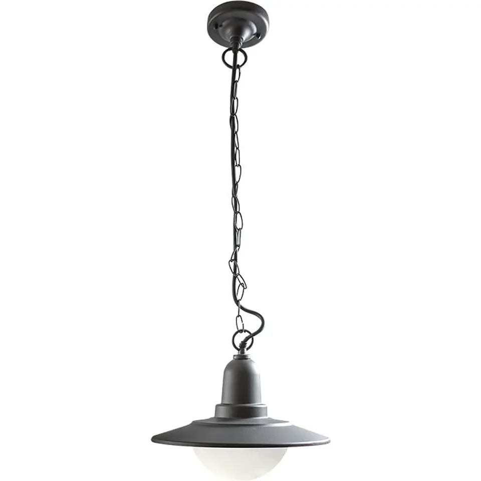 Suspensão TORVA IP44 1xE27 Alt.Reg.xD.30cm antracite 1