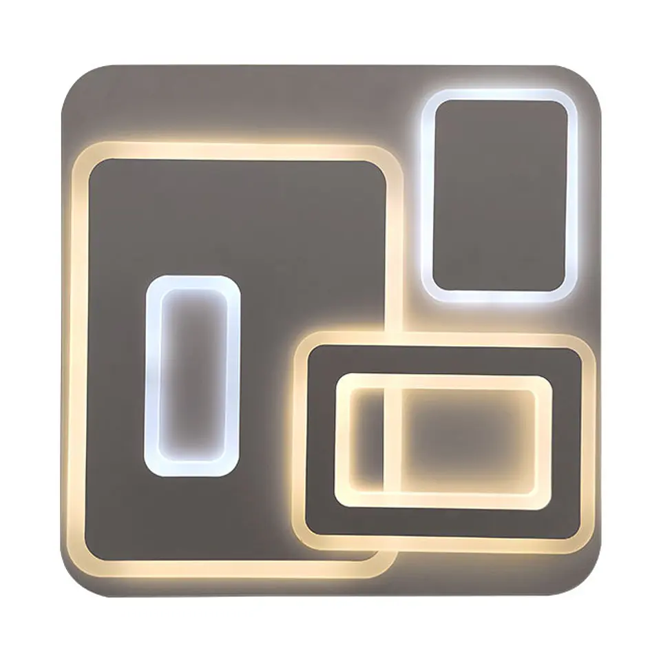 Plafond WONDERFUL 85W LED quadrado 6800lm 3000-6000K 50x50xAlt.5cm branco 1