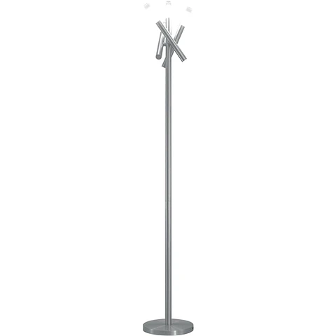 Candeeiro de pé DINA redondo 4xG9 Alt.173xD.25cm níquel