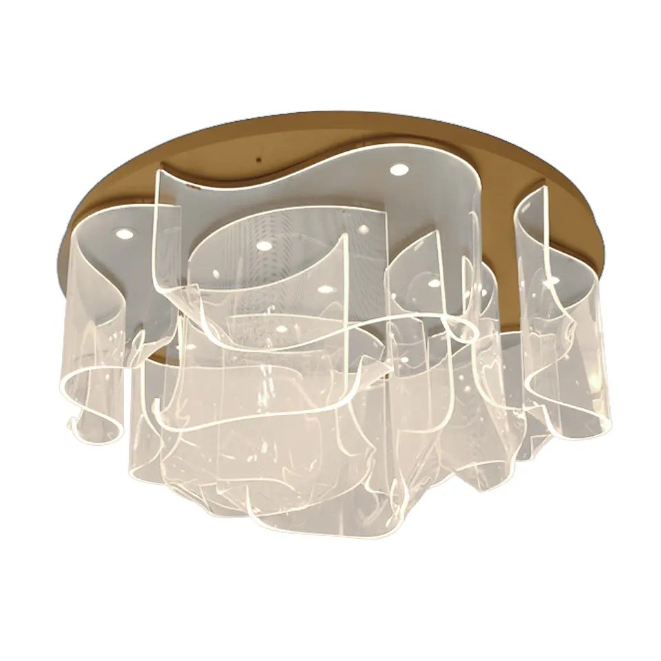 Plafond CLAIRE CCT LED 150W 6750lm 2700K/4000K/6000K D.150cm Dourado 1