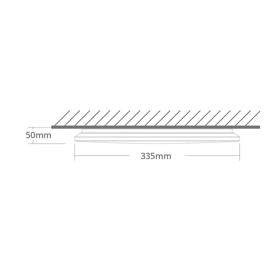 Plafond LED Surf Modern LED 18W CCT 1850lm Alt.5xD.33,5cm branco 3