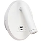 Aplique MATSYS 11W LED 657lm 3000K, portas USB e USB-C C.9xL.4xAlt.120cm branco - Thumbnail 1