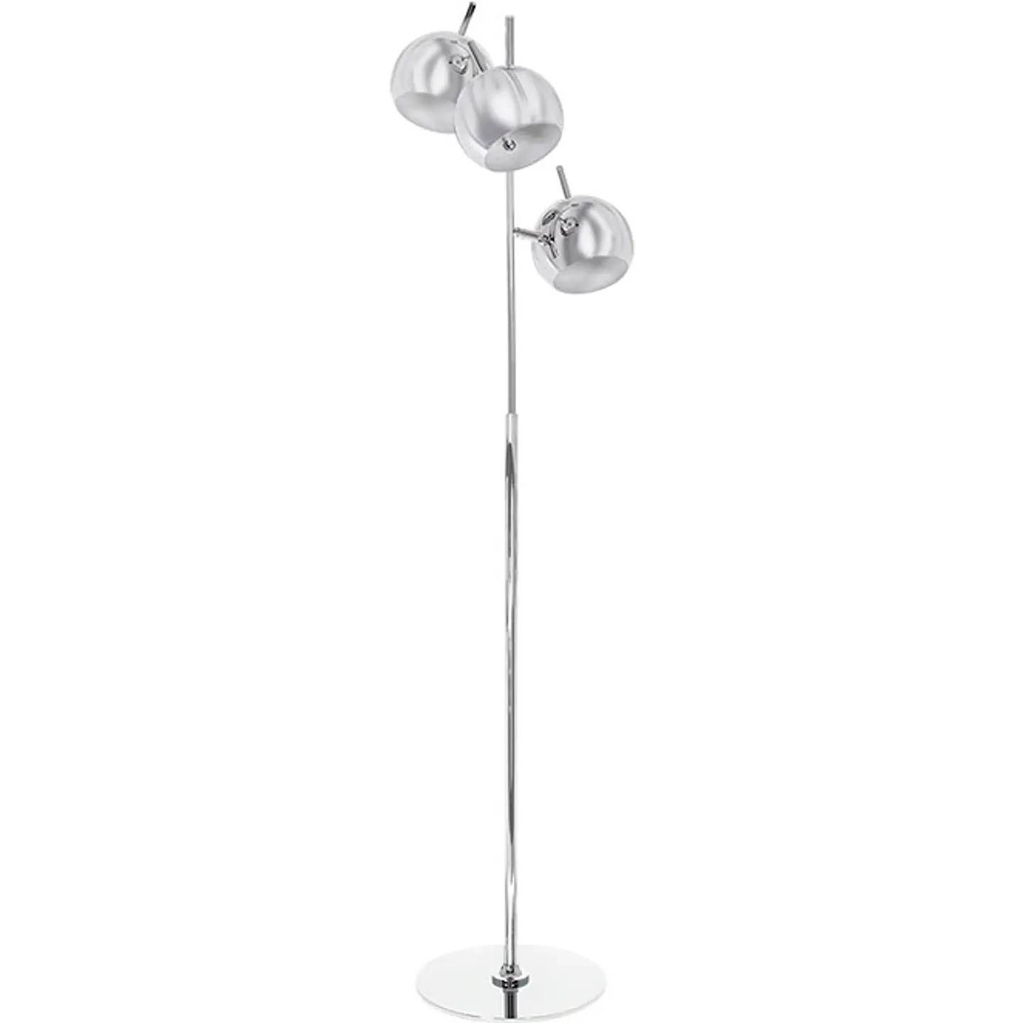 Candeeiro de pé ADALGISA 3xE27 Alt.Reg.xD.35cm cromado 1