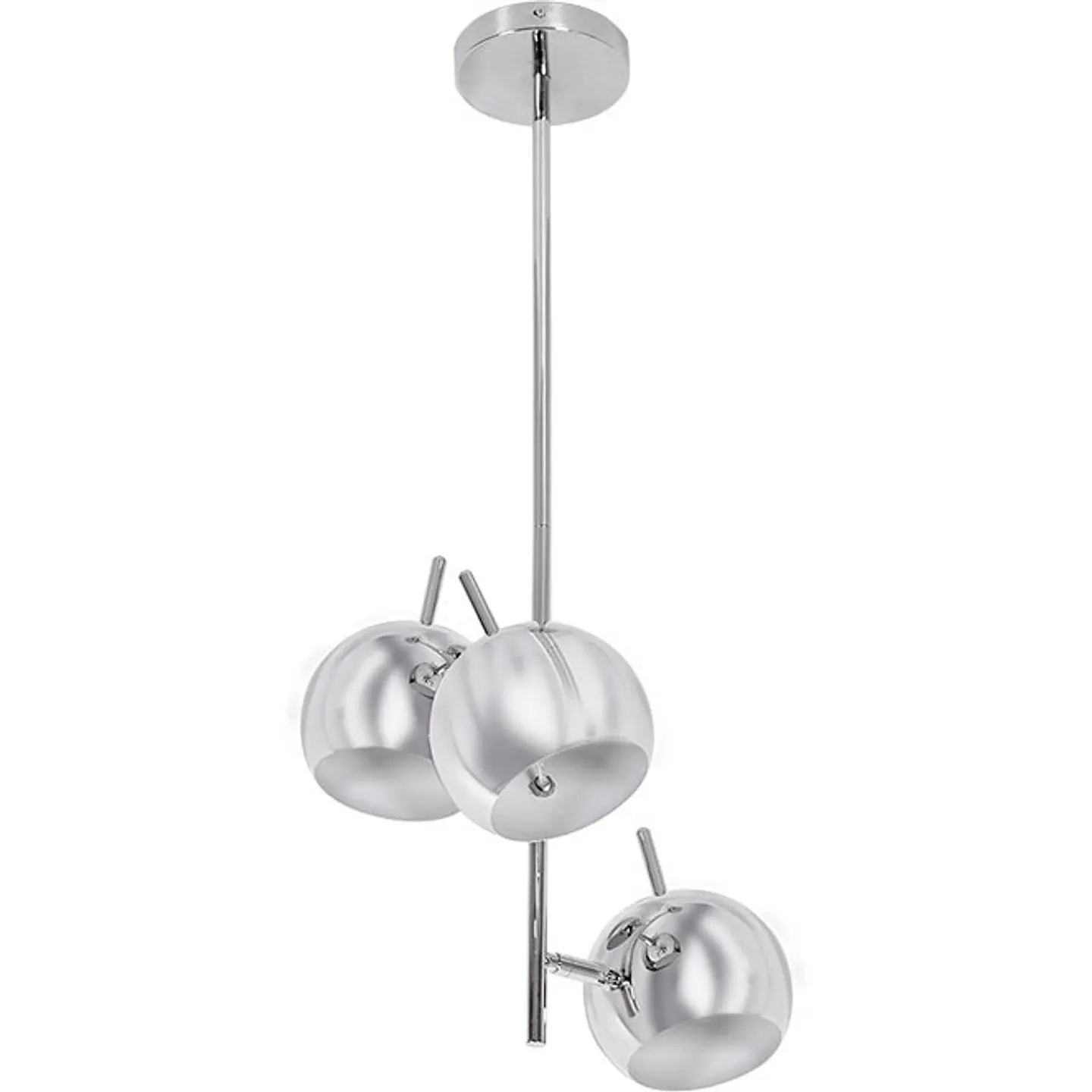 Suspensão ADALGISA 3xE27 Alt.82xD.40cm cromado 1