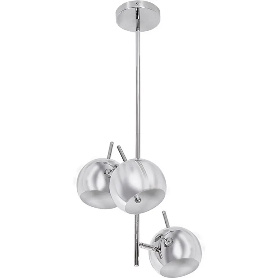 Suspensão ADALGISA 3xE27 Alt.82xD.40cm cromado 1