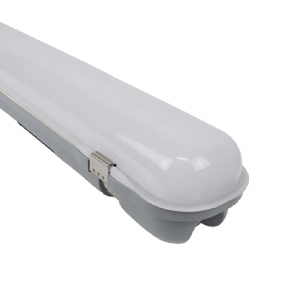 Armadura estanque LINESTA X2 D 120cm IP65 36W LED 3850lm 6400K C.120xL.7,4xAlt.7,5cm cinzento 1