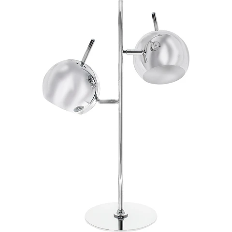 Candeeiro de mesa ADALGISA 2xE27 Alt.60xD.42cm cromado