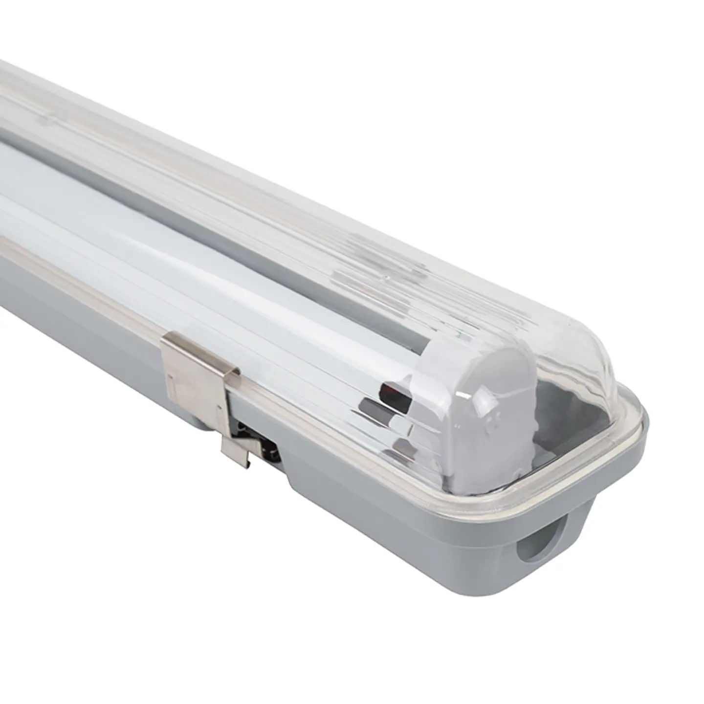 Armadura estanque LINESTA TypeC IP65 1xG13 T8 LED 120cm C.127xL.6xAlt.5,7cm cinzento 1