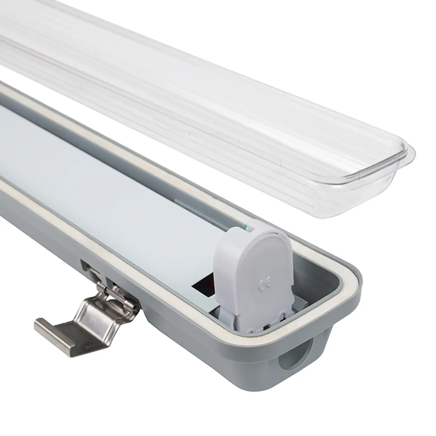 Armadura estanque LINESTA TypeC IP65 1xG13 T8 LED 150cm C.157xL.6xAlt.5,7cm cinzento 3
