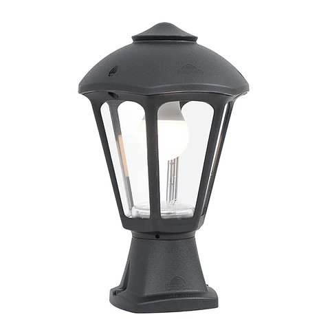 Pilar GIAMPY 1xE27 IP55 C.21xL.21xAlt.33cm resina