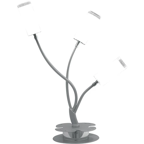 Candeeiro de mesa DEOLINDA 3xG9 C.32xL.14xAlt.40cm cinzento