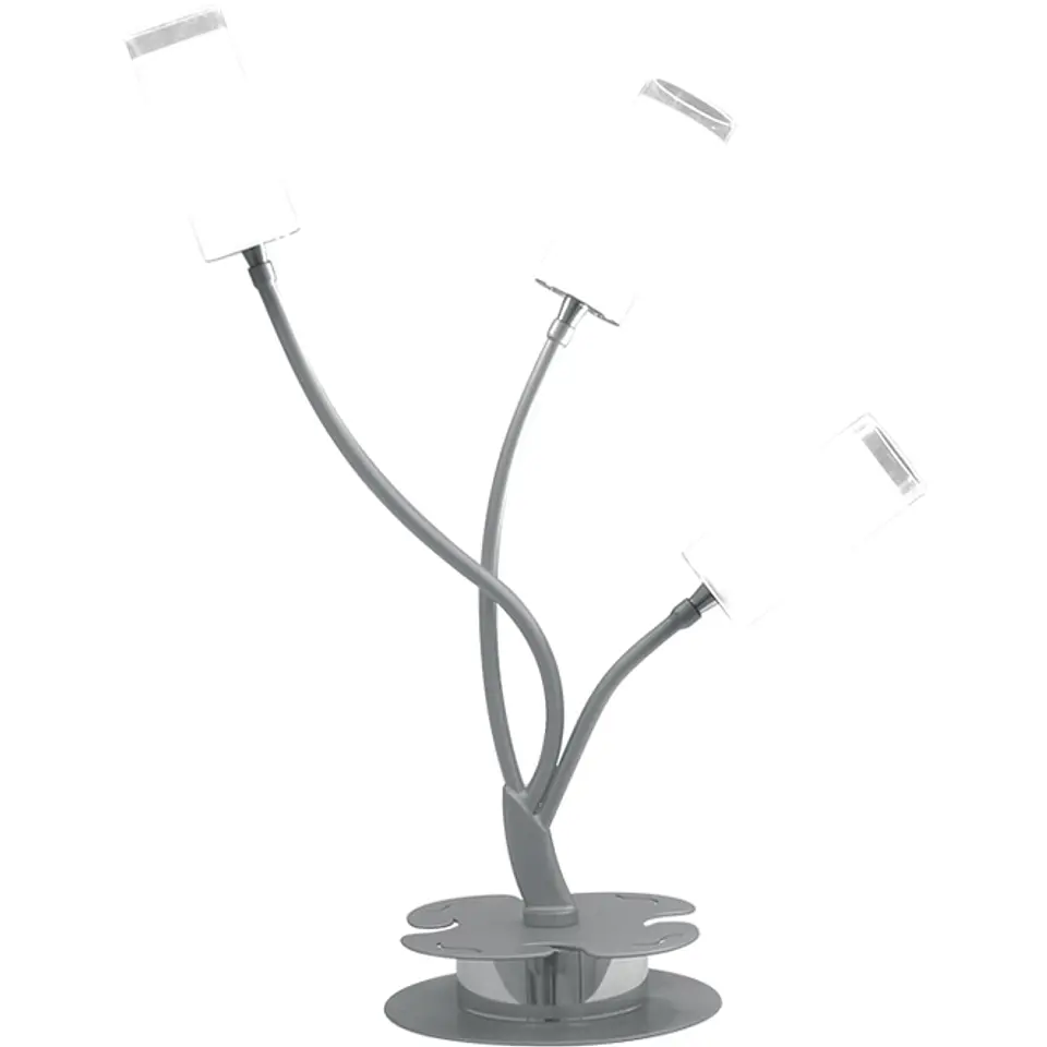 Candeeiro de mesa DEOLINDA 3xG9 C.32xL.14xAlt.40cm cinzento 1