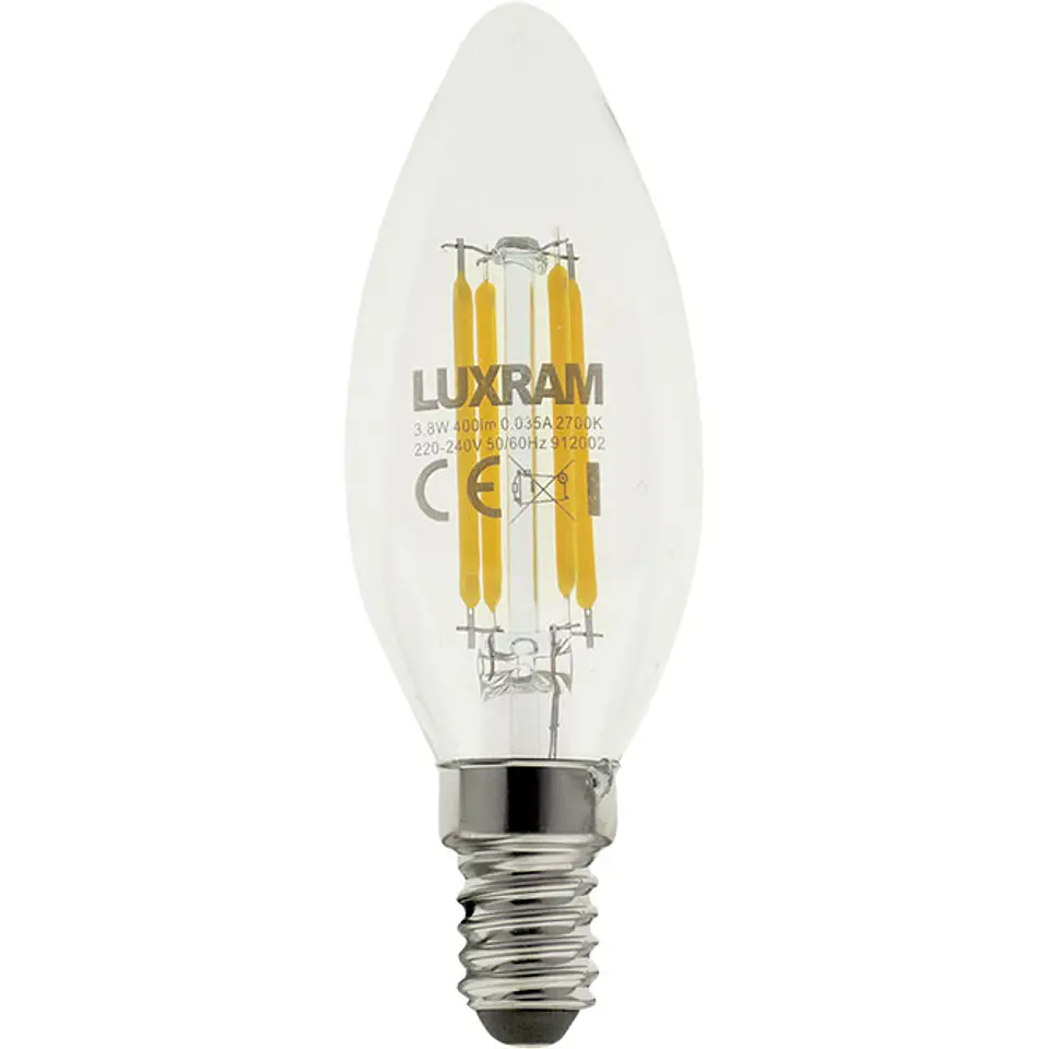 Lâmpada E14 (fino) Vela VALUE CLASSIC LED 3.8W 2700K 400lm 1