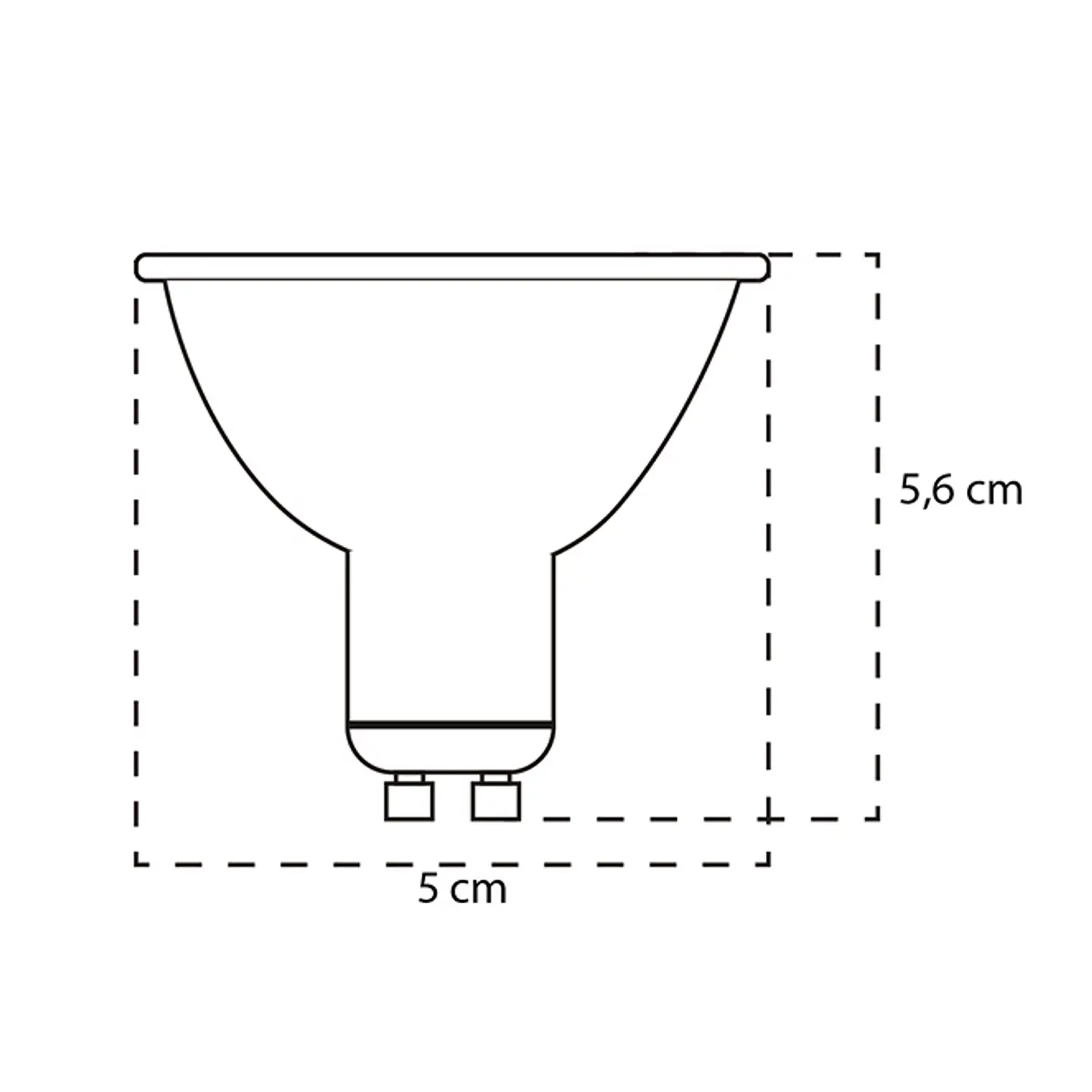 Lâmpada GU10 VALUE MAX LED 6W 4000K 620lm 300cd 100° Fosca 2