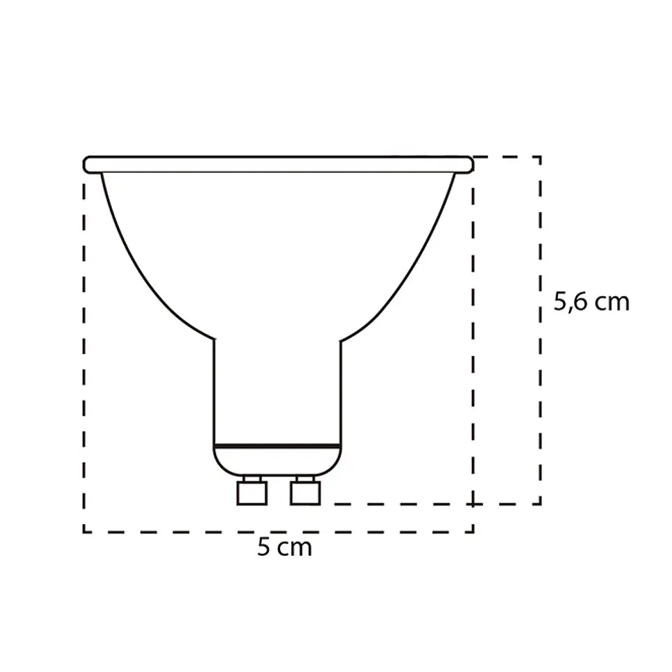 Lâmpada GU10 VALUE MAX LED 6W 4000K 620lm 300cd 100° Fosca 2