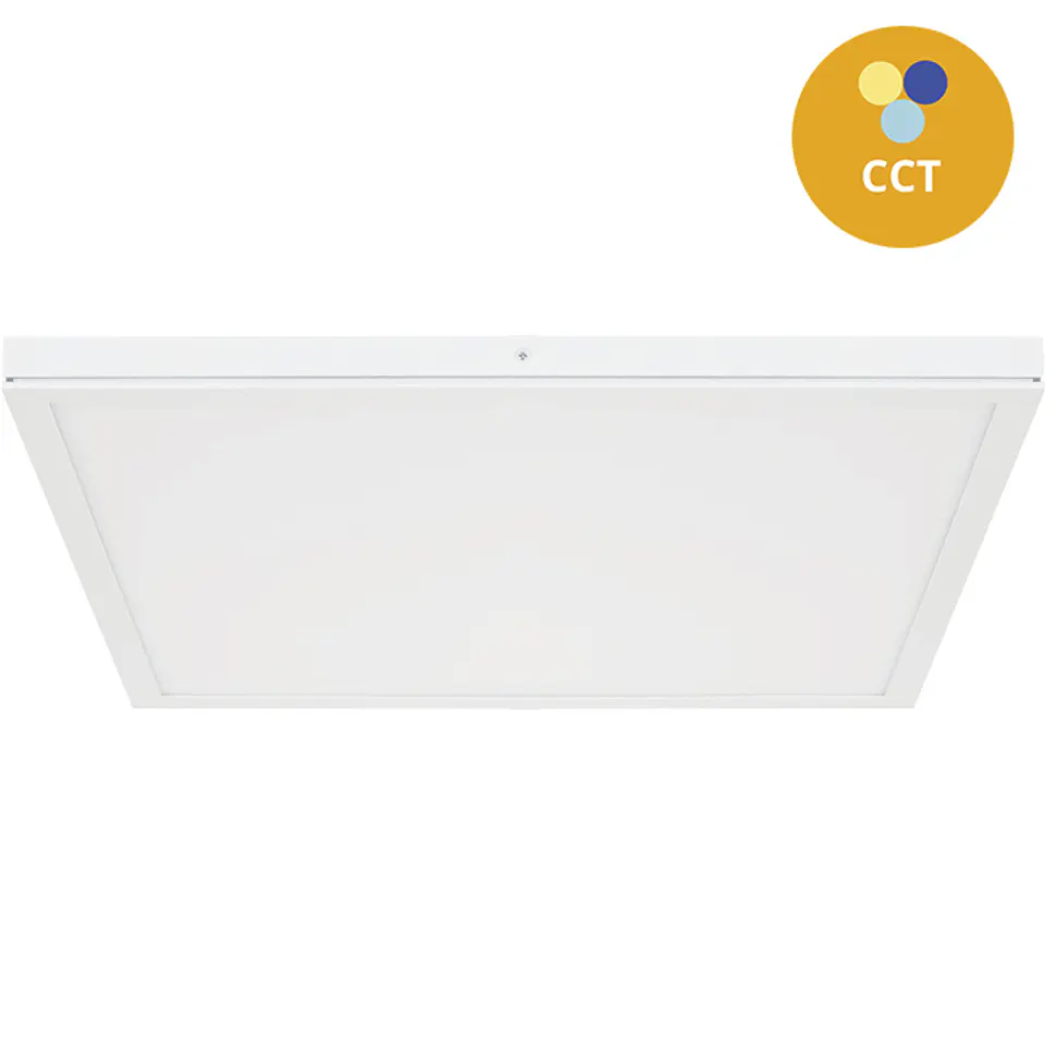Painel de superfície VOLTAIRE 30x30 24W LED CCT 3000/4000/6500K C.30xL.30xAlt.2,4cm branco 1