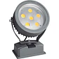 Projector MARCONI IP65 6x3W LED 4000K L.9,5Alt.27xD.21cm cinzento - Thumbnail 1