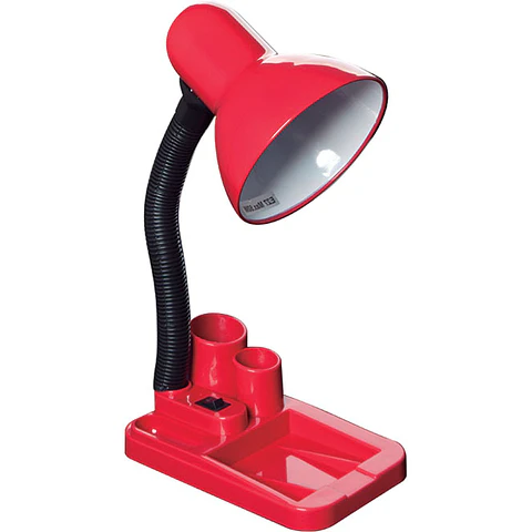 Candeeiro de mesa FLEX ORG 1xE27 C.10,5xL.18xAlt.30cm vermelho