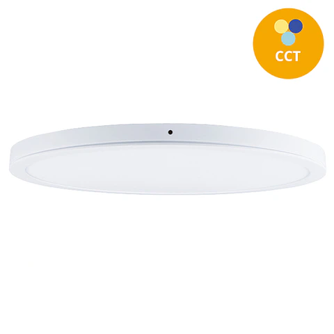 Painel de superficie ERASMUS redondo 40W LED CCT 3000/4000/6500K Alt.2,4xD.60cm branco