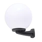 Aplique GLOBE 1xE27 IP55 C.30xL.32xAlt.38cm resina preta - Thumbnail 1