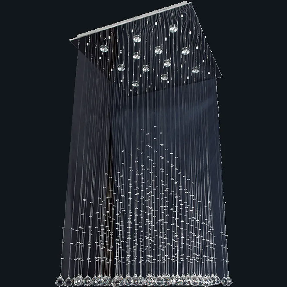 Candeeiro de tecto ALICE 12xGU10 C.80xL.80xAlt.160cm cromado 1
