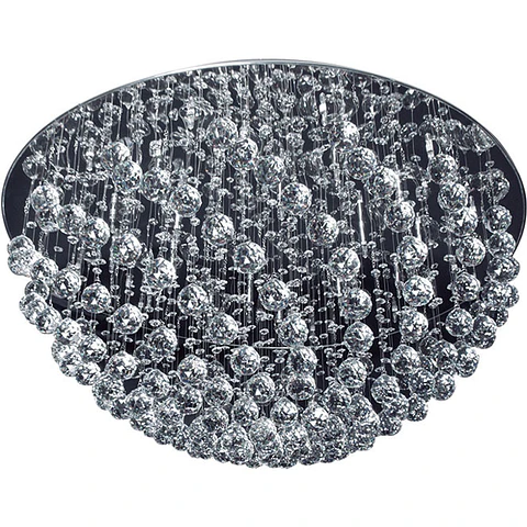 Plafond HERMINIA 24xG4 12V Alt.30xD.65cm cromado