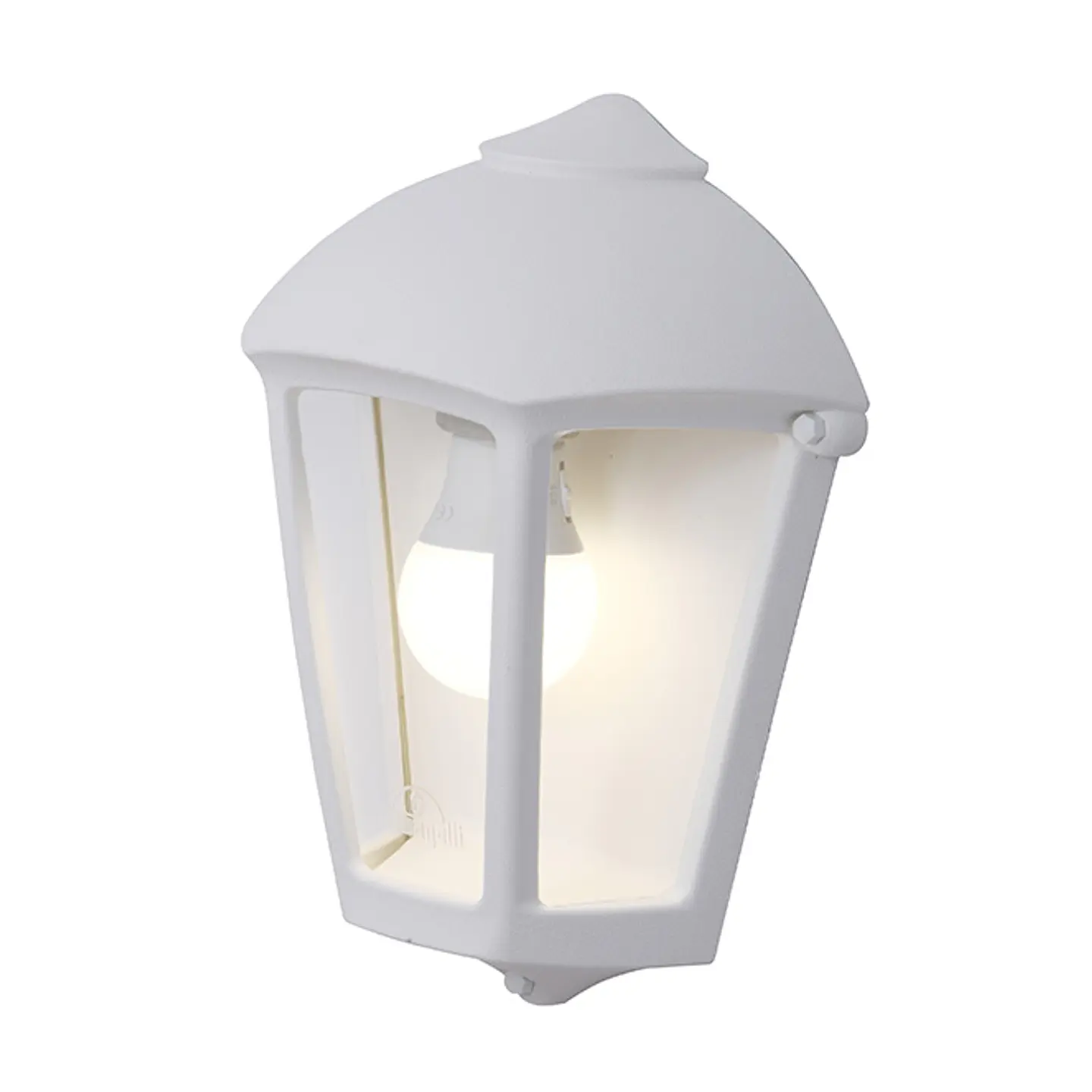 Aplique FABIO 1xE27 IP55 C.21xL.11,5xAlt.29cm resina branco 1