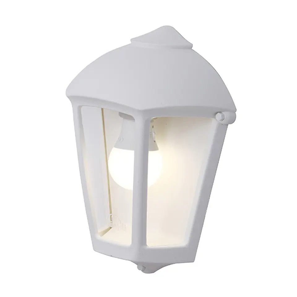 Aplique FABIO 1xE27 IP55 C.21xL.11,5xAlt.29cm resina branco 1