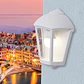 Aplique FABIO 1xE27 IP55 C.21xL.11,5xAlt.29cm resina branco - Thumbnail 2