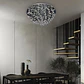 Plafond HERMINIA 30xG4 12V Alt.45xD.90cm cromado - Thumbnail 2