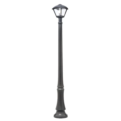 Pilar DARIO 1xE27 8,5W botão CCT (3cores) IP55 C.24xL.24xAlt.195cm resina