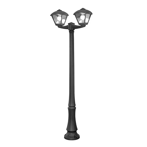 Pilar DARIO 2xE27 8,5W botão CCT (3cores) IP55 C.63xL.24xAlt.220cm resina