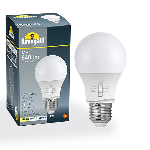 Lâmpada E27 (grosso) GLS LED-CCT 8.5W CCT (2700/4000/6500K)