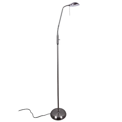 Candeeiro de pé STU 1xG9 Alt.140xD.45cm níquel