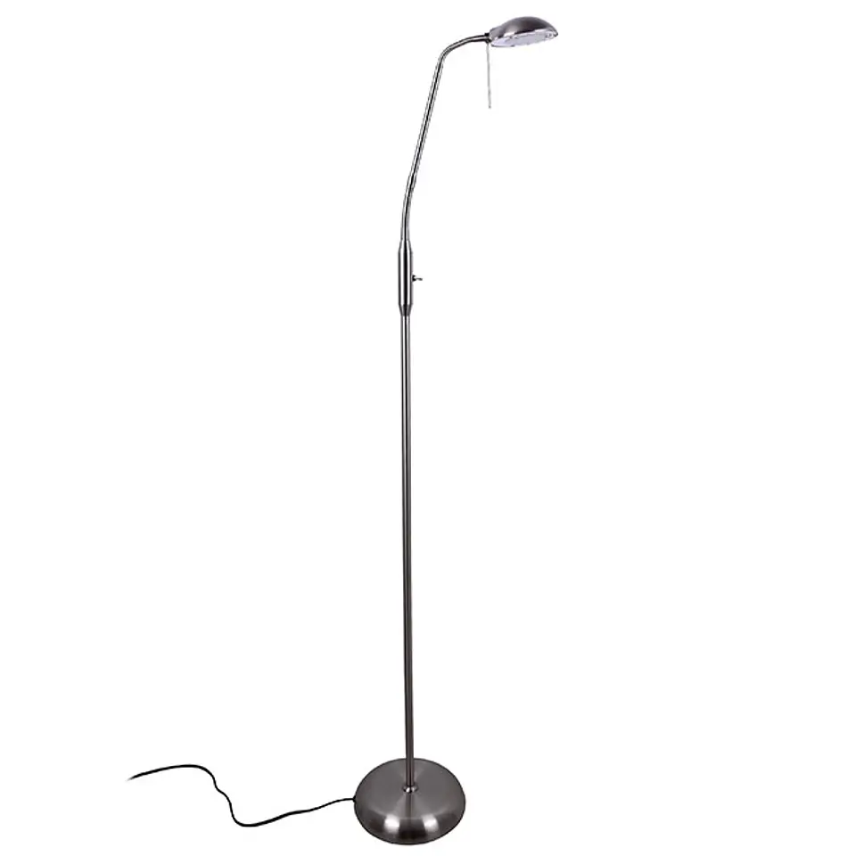 Candeeiro de pé STU 1xG9 Alt.140xD.45cm níquel 1