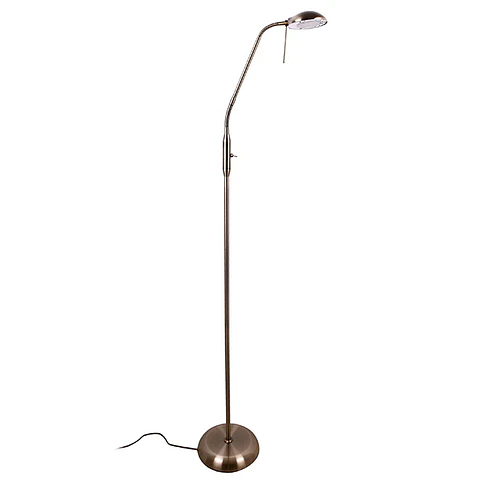 Candeeiro de pé STU 1xG9 Alt.140xD.45cm oxidado