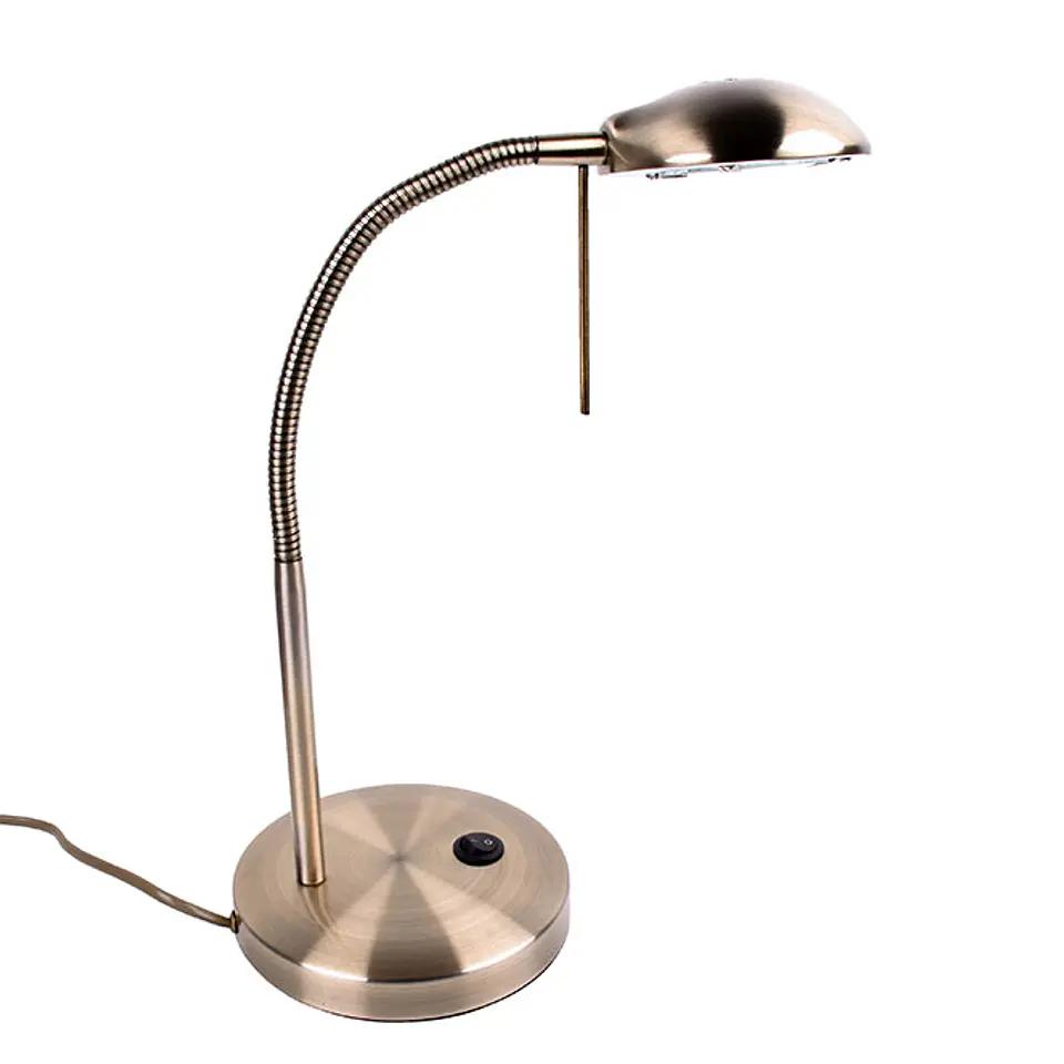 Candeeiro de mesa STU 1xG9 Alt.43xD.28cm oxidado 1