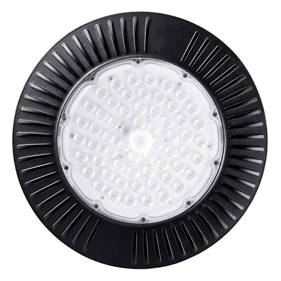 Campânula ECOVISION IP65 1x200W LED 16000lm 6400K 90° Alt.12xD.39cm preto 2