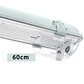 Armadura estanque LINESTA IP65 2xG13 T8 LED 60cm C.65,6xL.11,5xAlt.9,0cm cinzento - Thumbnail 2