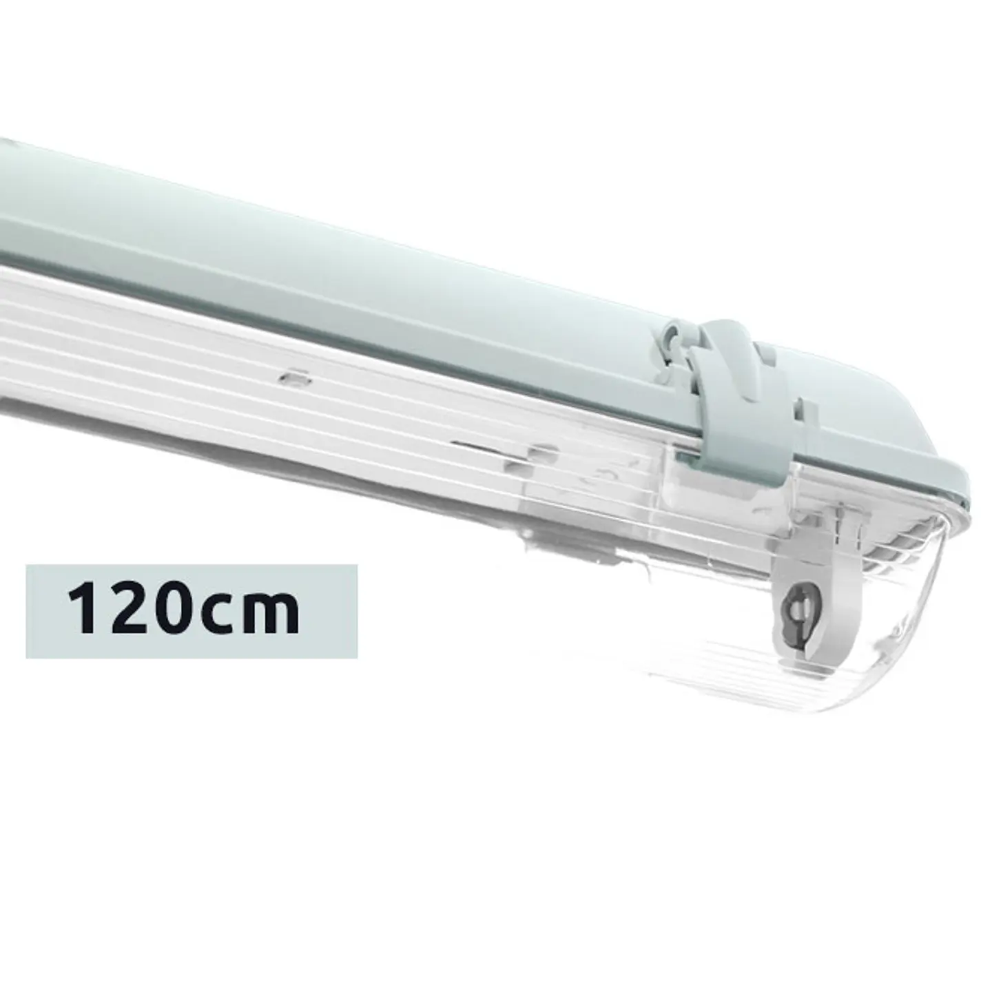 Armadura estanque LINESTA IP65 1xG13 T8 LED 120cm C.126xL.8,0xAlt.9,0cm cinzento 2